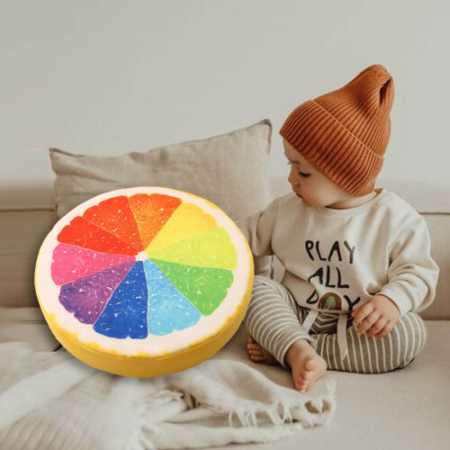 3D Fruit Floor Pillows – Watermelon Kiwi Lemon Orange, 1