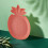 Plato de plástico con forma de piña – Rojo, 29,5 x 19,5 4