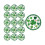 Service de vaisselle jetable verte pour la Saint-Patrick (16 pièces) 2