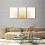 Mid-Century Orange Sun Galaxy Canvas Art Set, 3-teilig 2