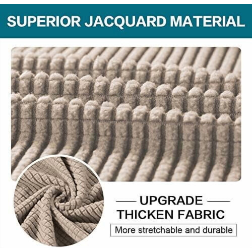4-teiliges Sofabezug-Set für 3-Kissen-Sofas, Jacquard 2