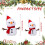 Conjunto de 2 Almofadas Decorativas com Boneco de Neve – 40cm e 23cm 3