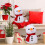 Conjunto de 2 Almofadas Decorativas com Boneco de Neve – 40cm e 23cm 4