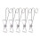 Pinces à queue longue en acier inoxydable avec crochets (5 pièces) 2