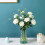 12 rosas pretas artificiais – Seda realista, hastes de 53 cm (21 polegadas) 5