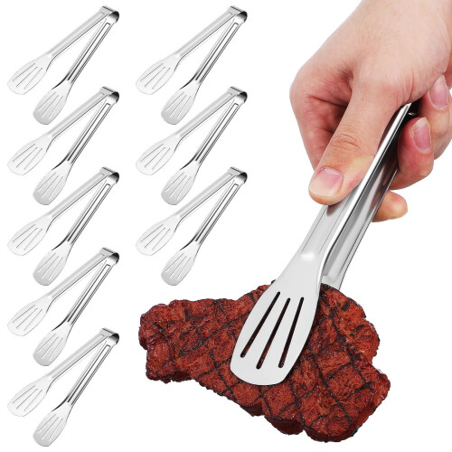 Pince à barbecue en acier inoxydable 18,3 cm 2