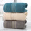 Serviette en coton 35 x 75 cm bleue 2