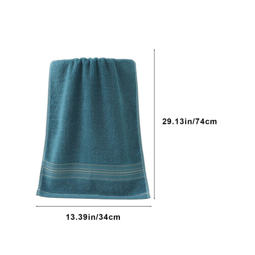 Serviette en coton 35 x 75 cm bleue 2
