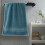 Serviette en coton 35 x 75 cm bleue 5