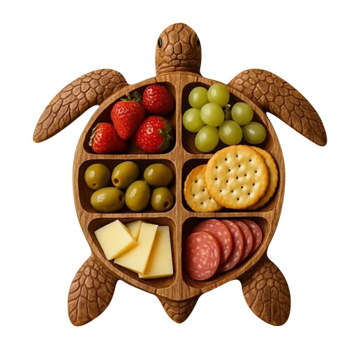 Plat de service Tortue en bois 20 cm 1