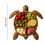 Plat de service Tortue en bois 20 cm 3