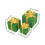 3er-Set beleuchtete LED-Weihnachtsgeschenkboxen 3