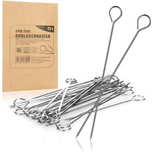 Aiguilles Ă roulade en acier inoxydable 15 cm, lot de 25
