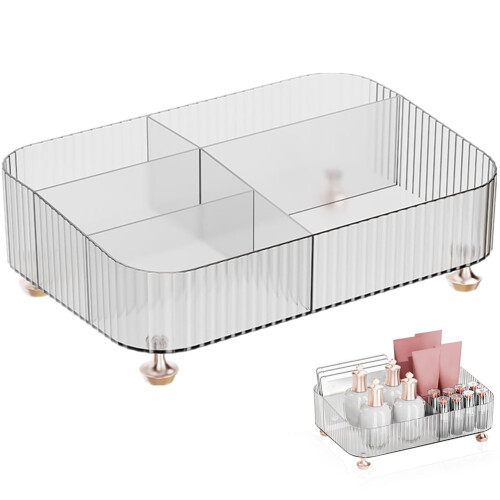Clear makeup organizer storage drawers 3-pack