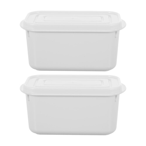 Beurrier en plastique avec couvercle 700 ml, lot de 2
