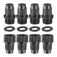 Régulateur de pression pour irrigation goutte à goutte avec kit d'adaptateur pour robinet