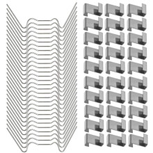 Pinces de serre en acier inoxydable pour verre (100 pièces)