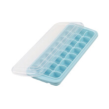 Bandeja de silicona para cubitos de hielo para refrigerador, 12 cavidades