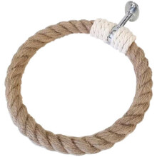 Nautical towel ring hanger iron rustic 1 piece