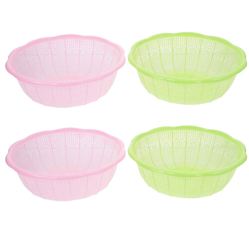 Ensemble de 4 passoires de cuisine en plastique Eease
