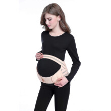 (M, Shrimp) Pregnancy Support Belt 3 in 1 Maternity Belt Soft Stretchable Breathable Material For Pregnancy