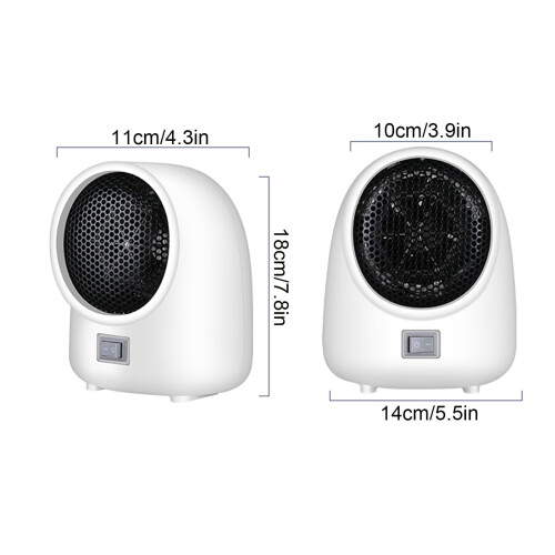 Gallickan desktop electric heater 400W white 1