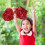 Red Dual-Head Cheer Pom Poms (2 pcs) 4