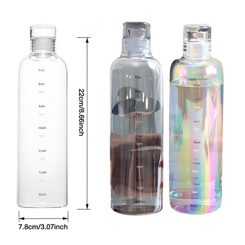 Bouteille d'eau en verre borosilicate de 500 ml avec bouchon 2