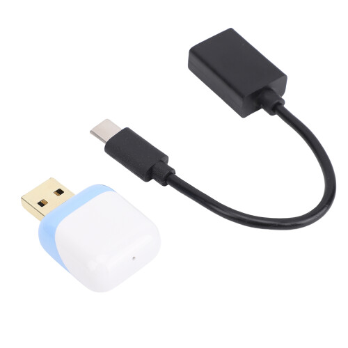 2 in 1 kabellose CarPlay & Android Auto Box Weiß