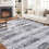 5x7 ft Soft Non-Slip Indoor Area Rug – Grey 2