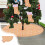 Jupe de sapin de Noël double couche jaune 2