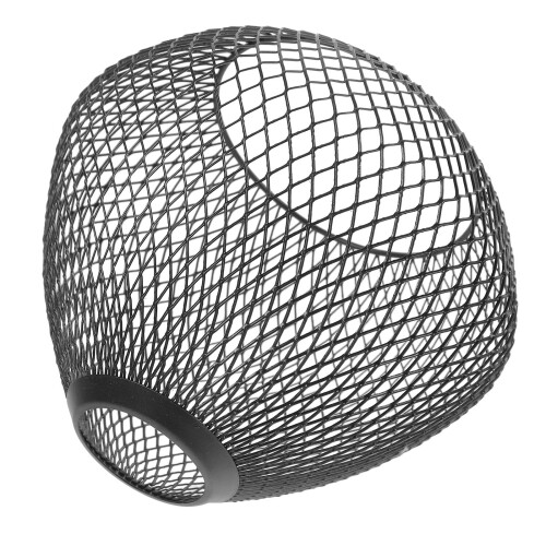 Sort jernbur pendellampeskærm 16x16x13cm 2