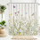 Blomsterbruseforhæng Salviegrøn 72x72in 3