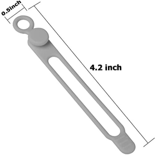 Silicone Cable Ties 4.2 Inch 24 Pack Multicolour 1