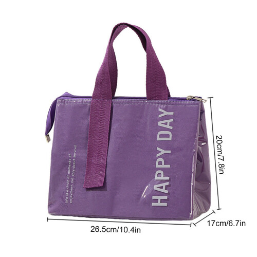 Μονωμένη επαναχρησιμοποιούμενη τσάντα φαγητού 1 πακέτο 2