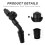 Durable Black Plastic Nozzle for Pump Sprayer and Garden Watering 4