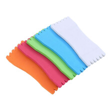10Pcs Wrapped Wire Plate Fishing Line Winding Board Foam Leader Line Storage Holder Snelled Hook Keeper (Random Color)