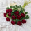Rosas artificiais pretas – seda e plástico, 12 unidades, 50 cm (20 polegadas) 3