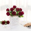 Rosas artificiais pretas – seda e plástico, 12 unidades, 50 cm (20 polegadas) 4