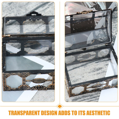 Caja del tesoro pirata rectangular transparente (2 unidades) 2