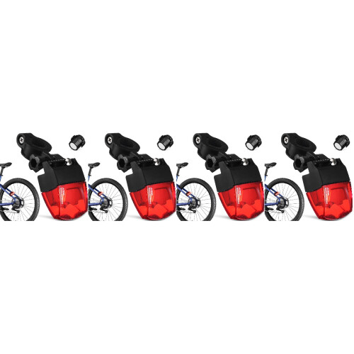 4St Fietsachterlicht Plastic Multi Met Schroefbevestiging Veiligheid 2