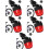 5Pcs Multi Rear Bike Light Magnetic Adjustable Angle High Brightness 6