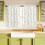 White and Gold Rose Kitchen Curtains 27.5x24 inch 5
