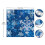Julsnöflinge duschdraperi 72x72 tum polyester 4