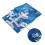 Julsnöflinge duschdraperi 72x72 tum polyester 5