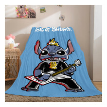 Stitch Blanket Cartoon Print Flannel 60x80 Inch