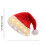 Gorro de Papai Noel de pelúcia vermelho com LED e 3 modos de flash. 1