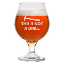 Verre tulipe à pied pour bière belge, 47 cl
