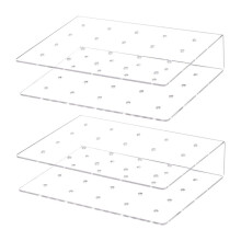 2-pakning akryl lollipopholder 20-hulls kakestativ til bryllup babyshower bursdagsgodteri dekorativt