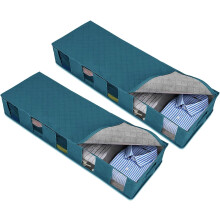 Stoffen opbergbakken voor onder het bed (2 stuks)